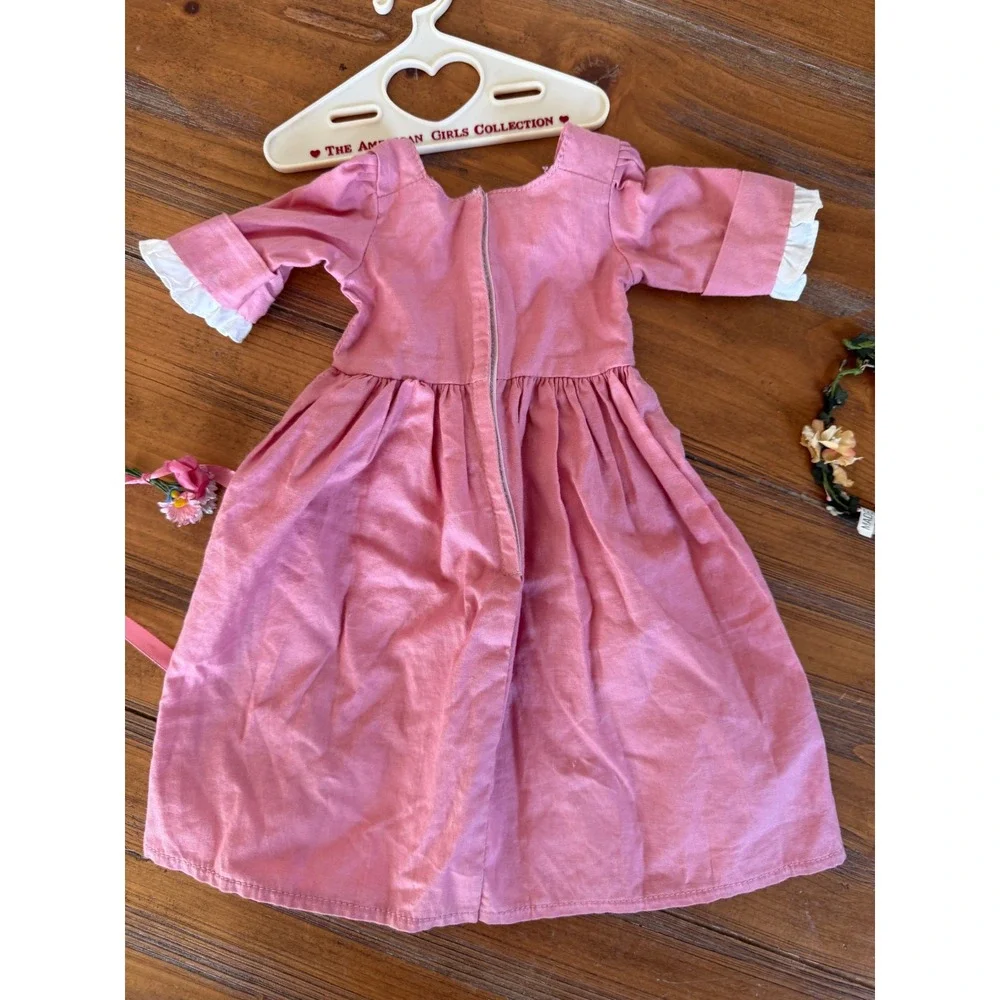 American Girl Felicity Spring Gown Birthday Dress & Vintage hair Pompon